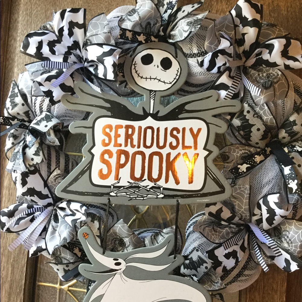 Halloween wreaths Jack Skellington